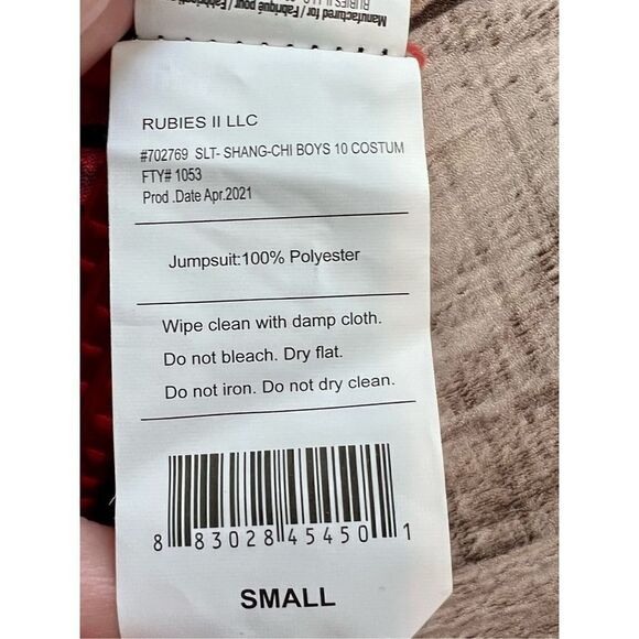 Marvel Legend of the Ten Rings Shang-Chi Halloween Costume Boys Small 4-6 NWT - Picture 8 of 11